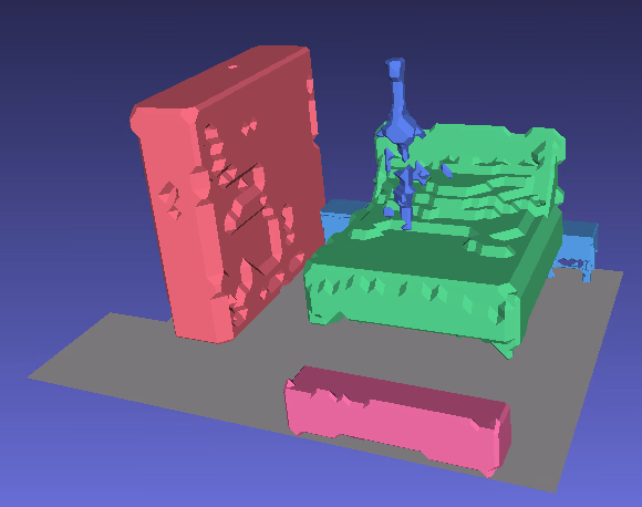 End-to-End Learning for Indoor Scene Synthesis using Low-Dimensional Representations